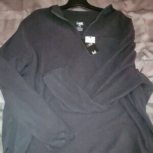 Men's fleece hybrid pullover